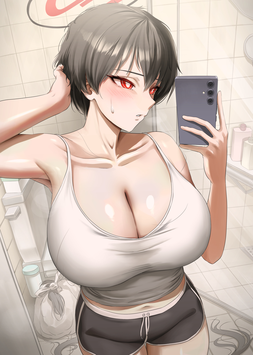This is a pixiv picture whose title is Short Hair Rio.