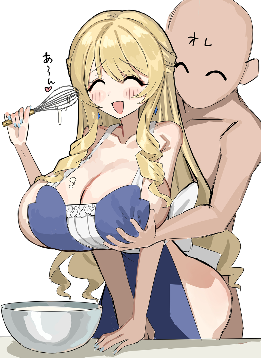 This is a pixiv picture whose title is 原神イチャイチャクッキング〜ナヴィア編〜.