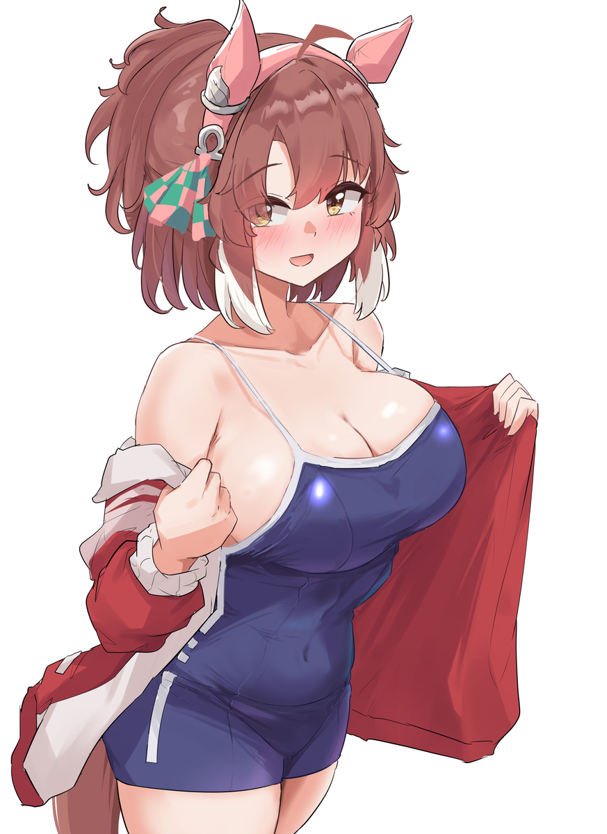 This is a pixiv picture whose title is スク水おダンツ.
