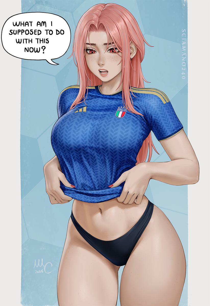 This is a pixiv picture whose title is Chloe Football - OC.