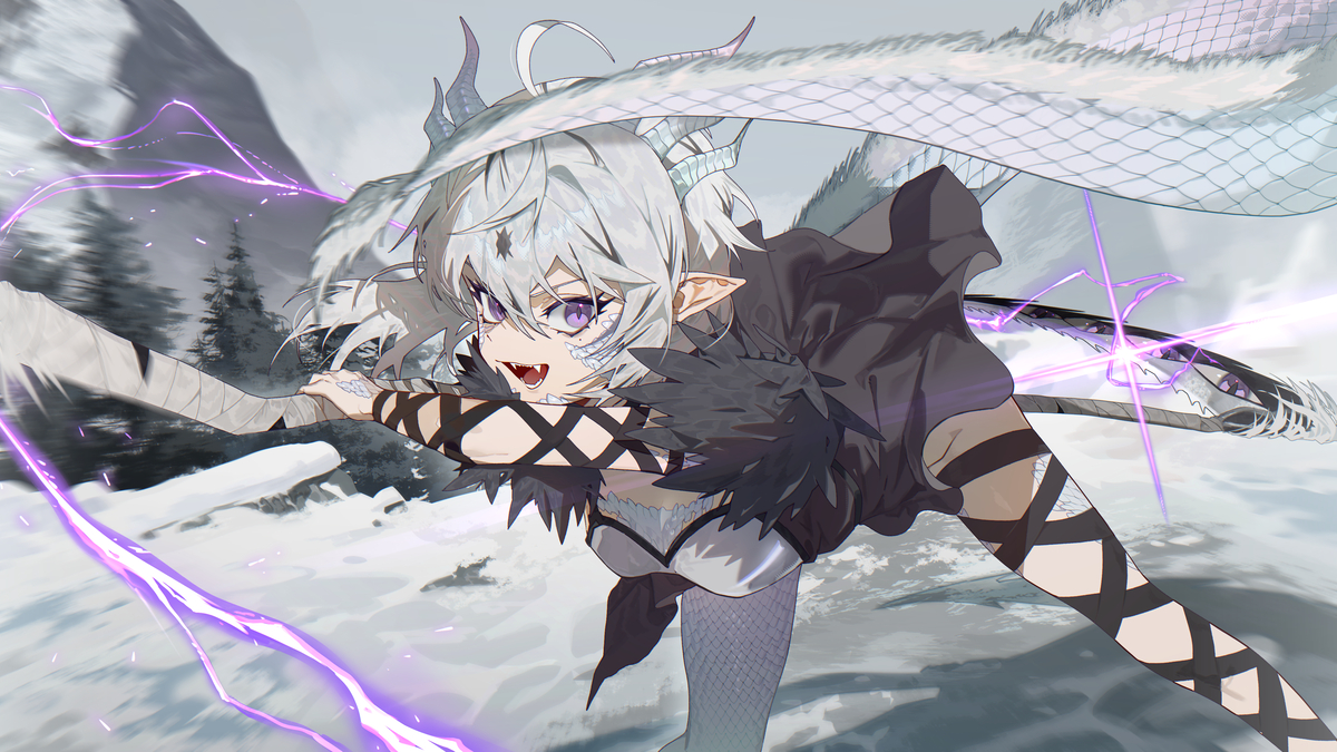 This is a pixiv picture whose title is commission🐉.