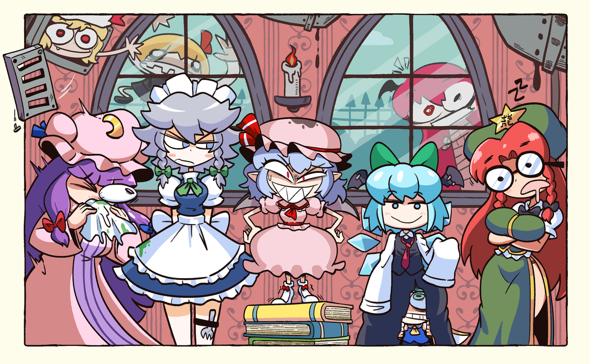 This is a pixiv picture whose title is Scarlet Family.