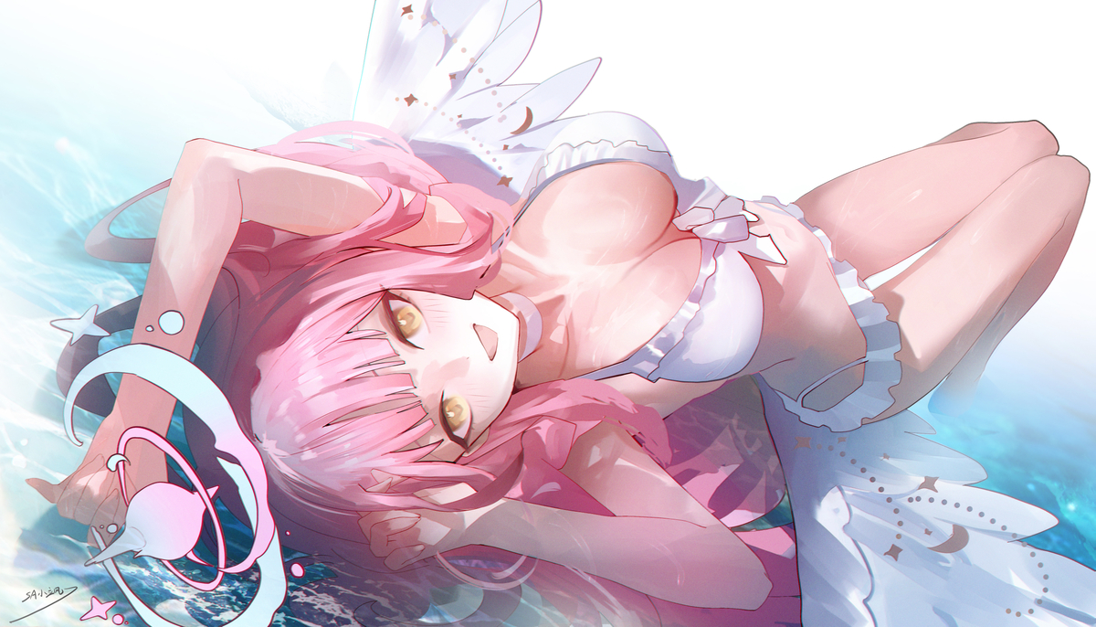 This is a pixiv picture whose title is 聖園ミカ.
