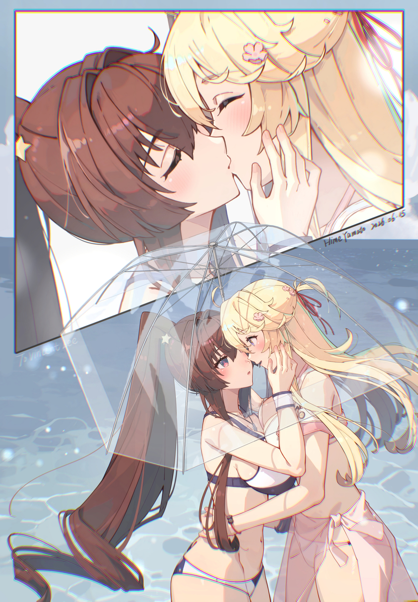 This is a pixiv picture whose title is 大和 Iowa💙.