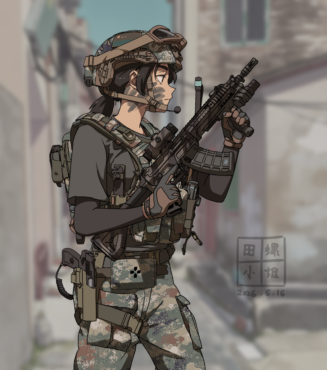 This is a pixiv picture whose title is PLA[响箭].
