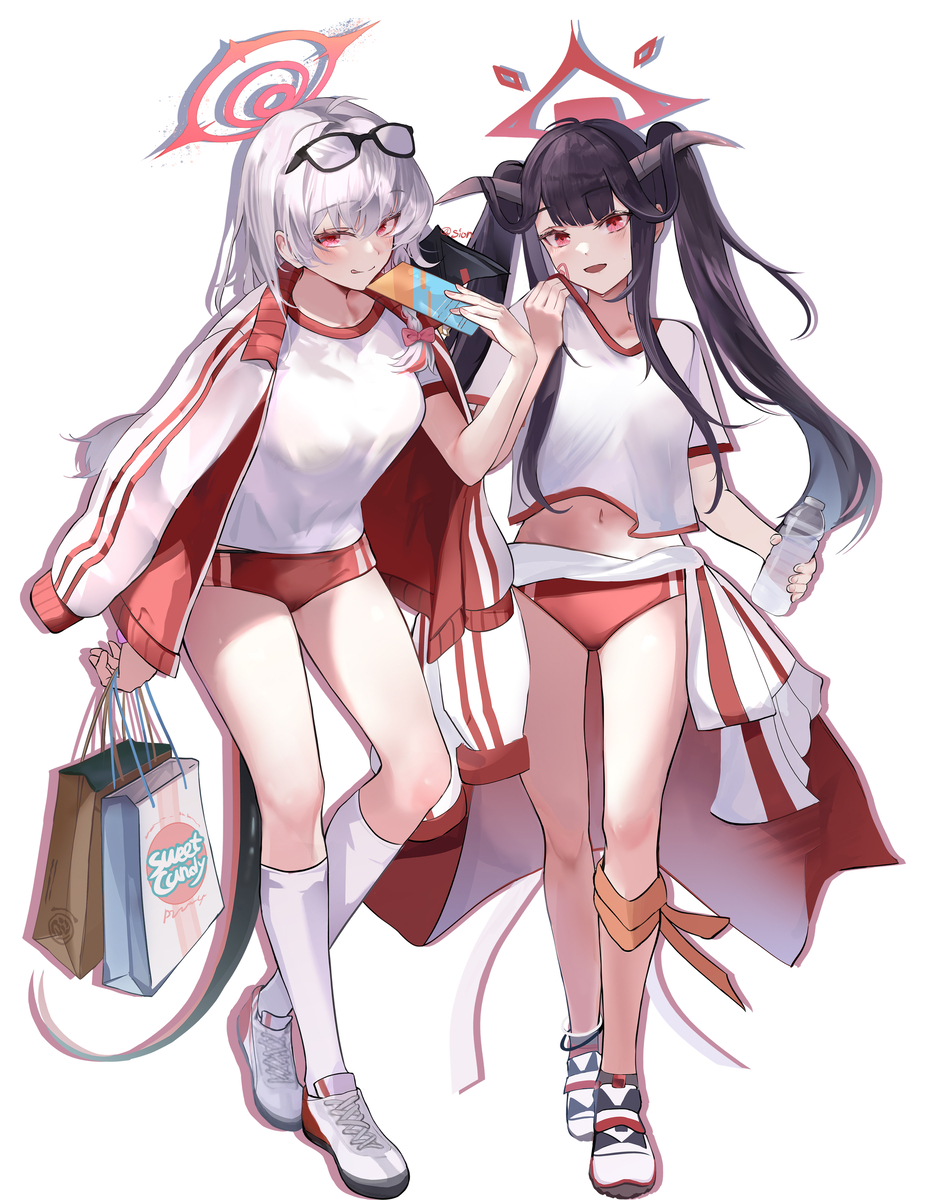 This is a pixiv picture whose title is ハルナｘフウか.