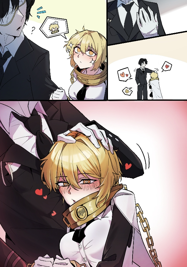 This is a pixiv picture whose title is 검돈순애.