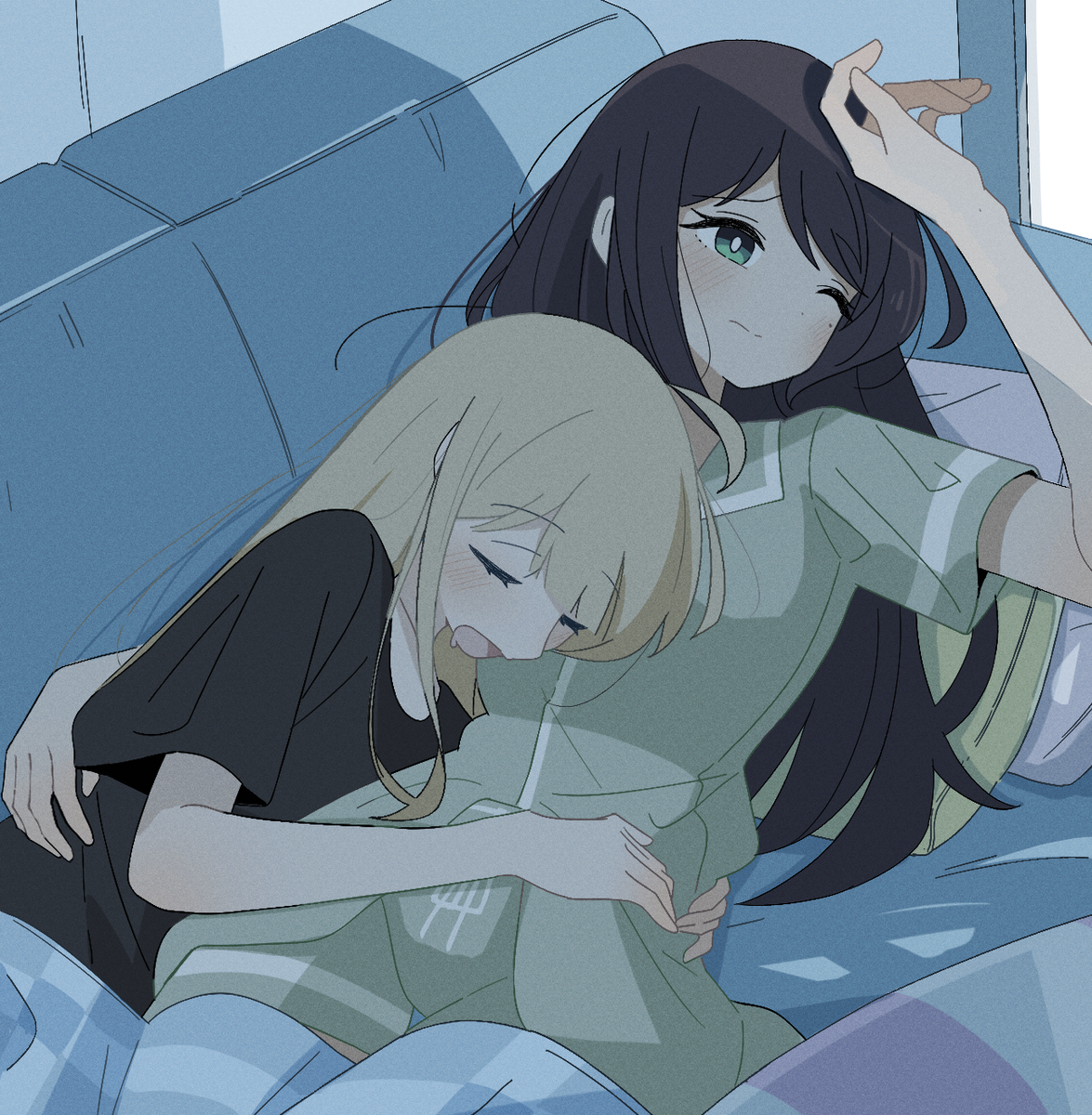 This is a pixiv picture whose title is う～ん…今何時ぃ…？.