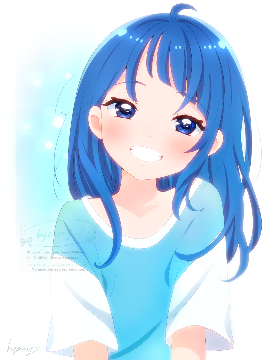 This is a pixiv picture whose title is 髪を下ろした夏服のソラちゃん.