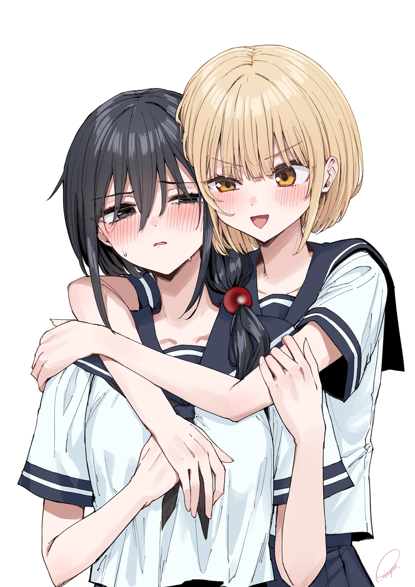 This is a pixiv picture whose title is お久しお二人.