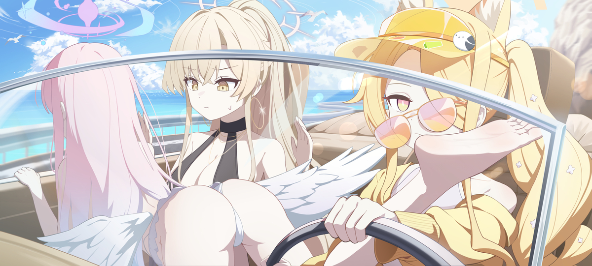 This is a pixiv picture whose title is ２人乗り.