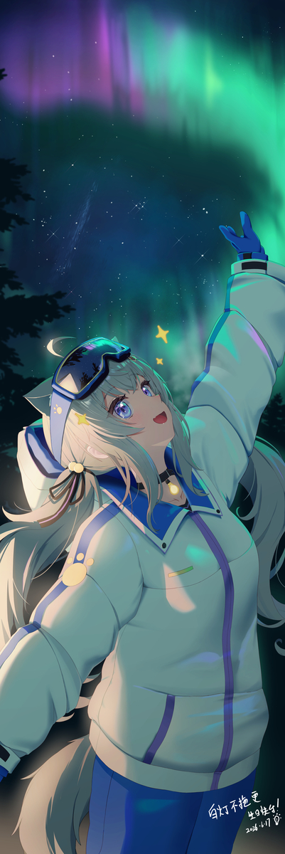 This is a pixiv picture whose title is 生日稿件.