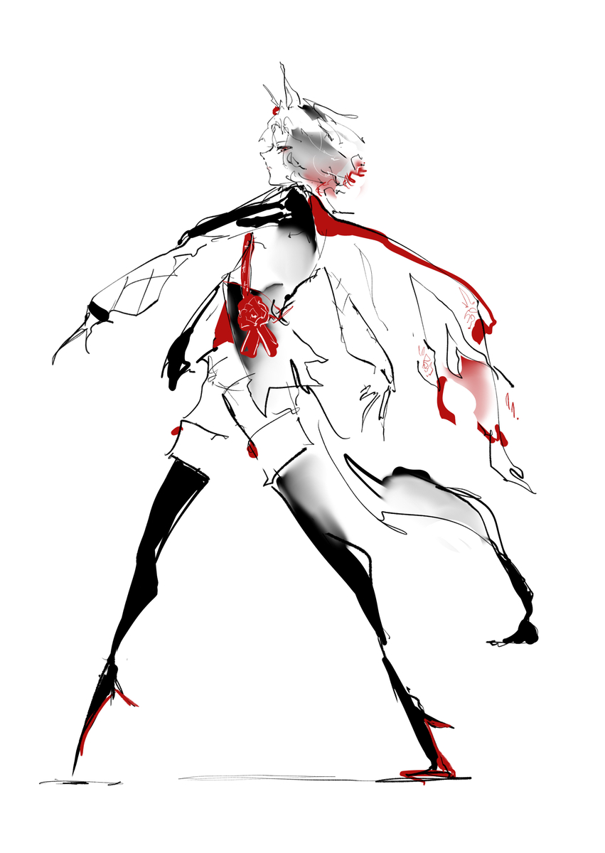 This is a pixiv picture whose title is 闊歩.
