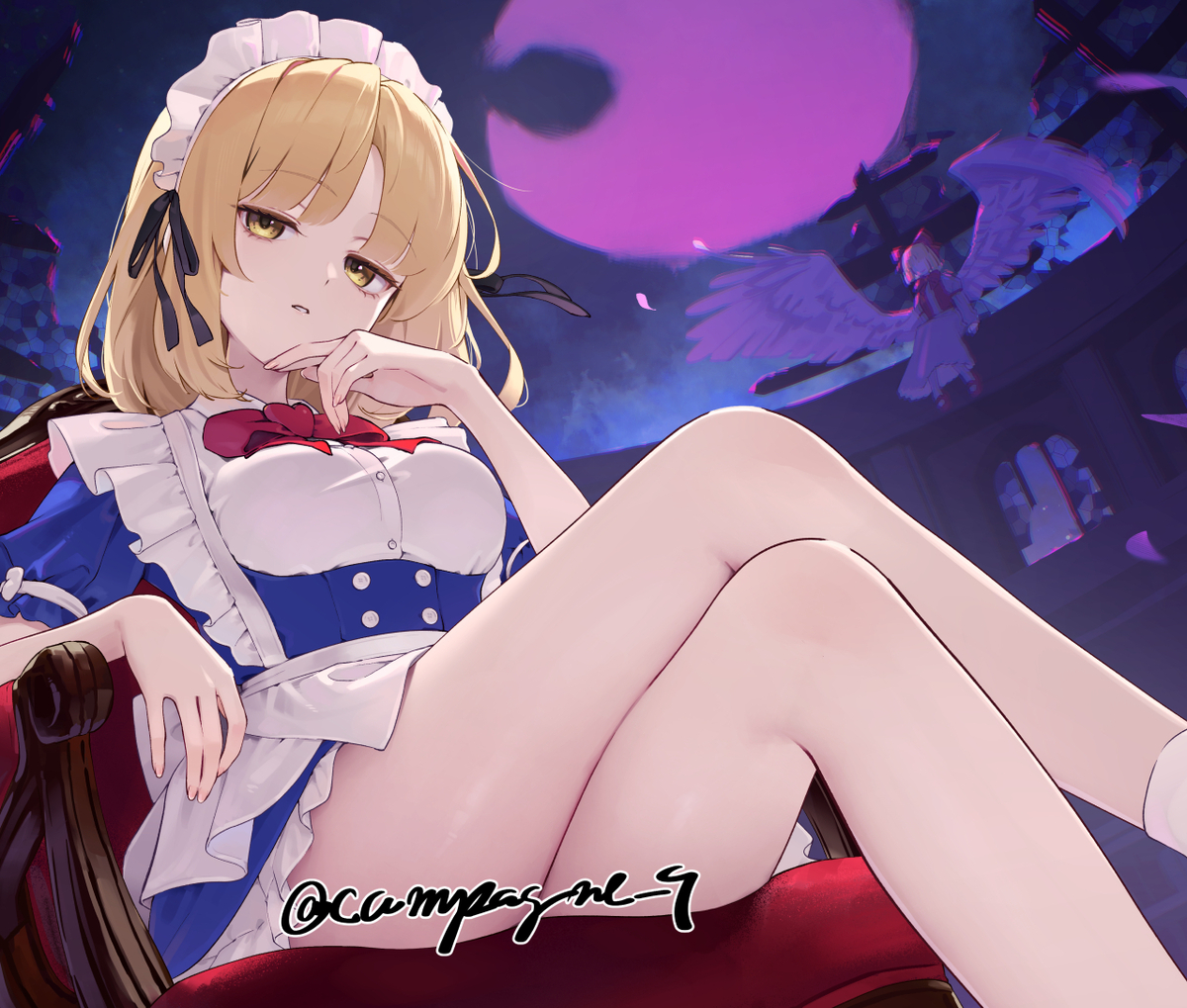 This is a pixiv picture whose title is 夢月.