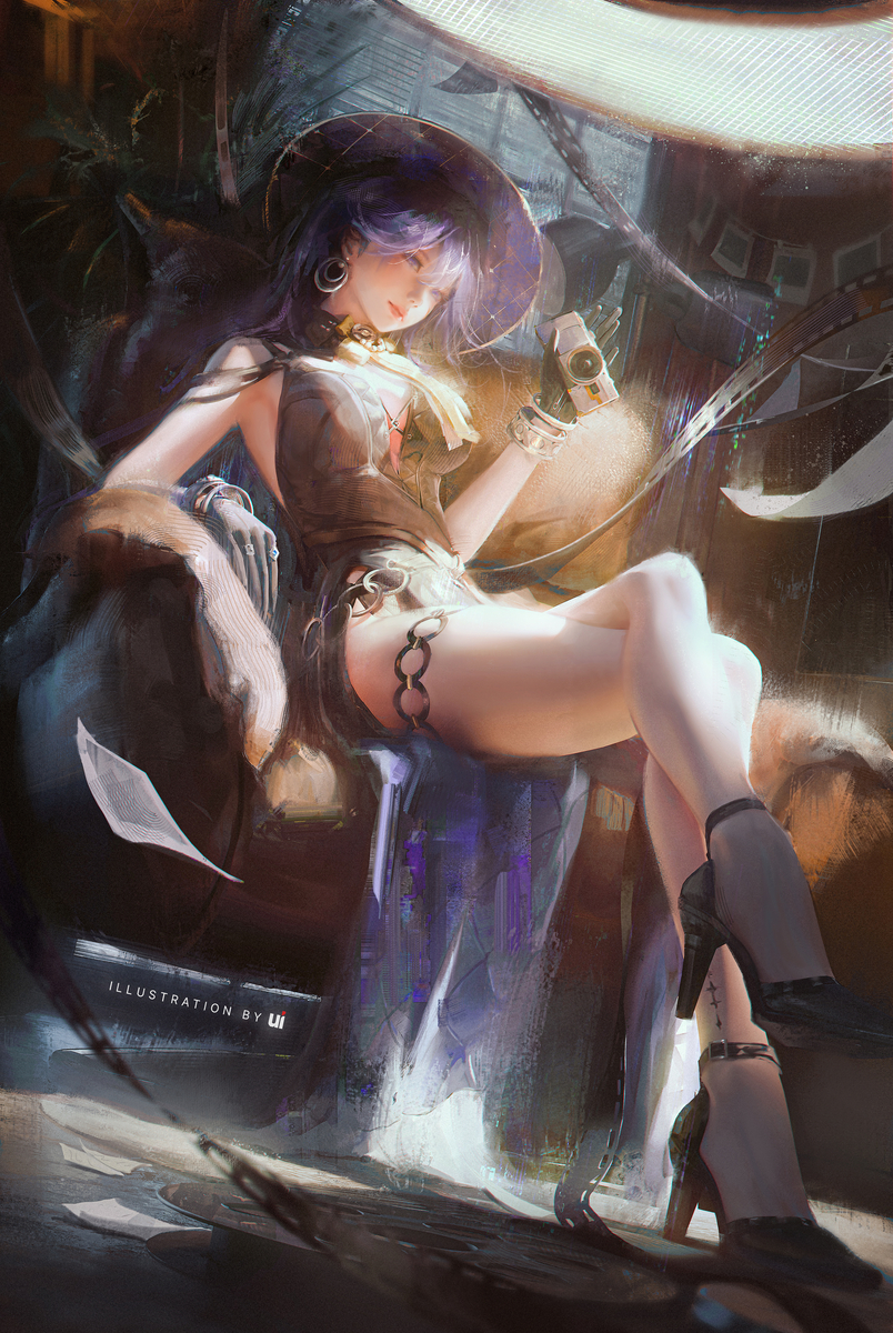 This is a pixiv picture whose title is Lucilla "Obscura".