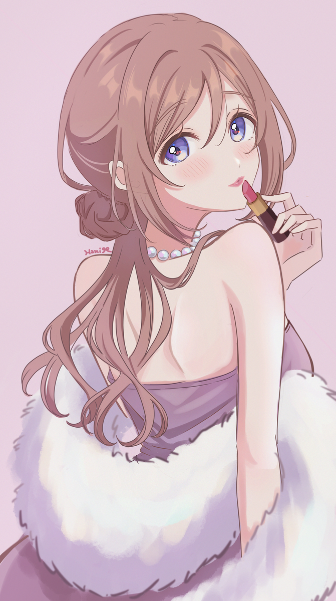 This is a pixiv picture whose title is 💄.