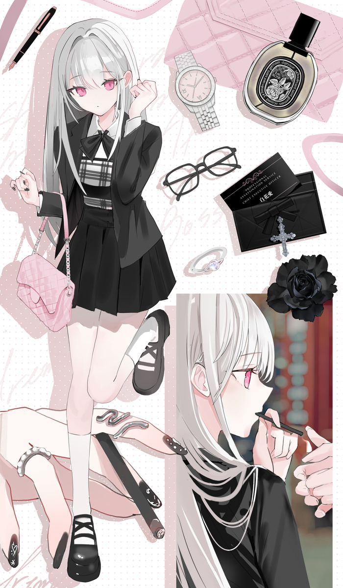 This is a pixiv picture whose title is ᴡʜᴀᴛ'ꜱ ɪɴ ʜᴇʀ ʙᴀɢ.