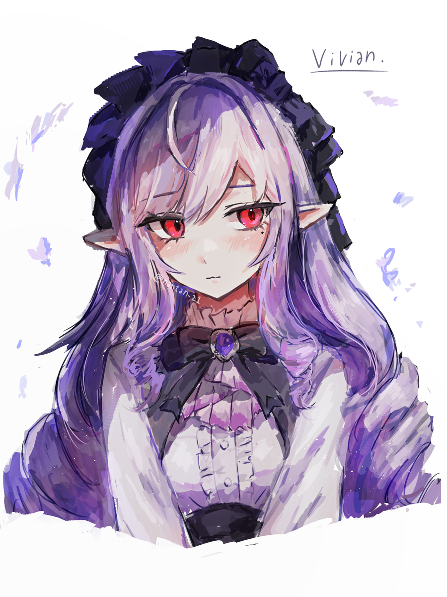 This is a pixiv picture whose title is 色塗りの練習。ビビアンちゃん.