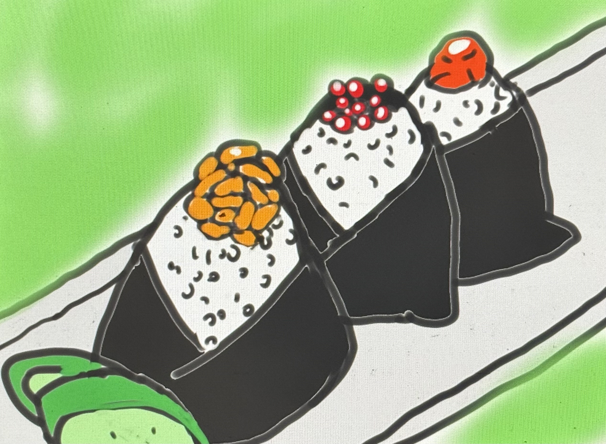 This is a pixiv picture whose title is おにぎり🍙.