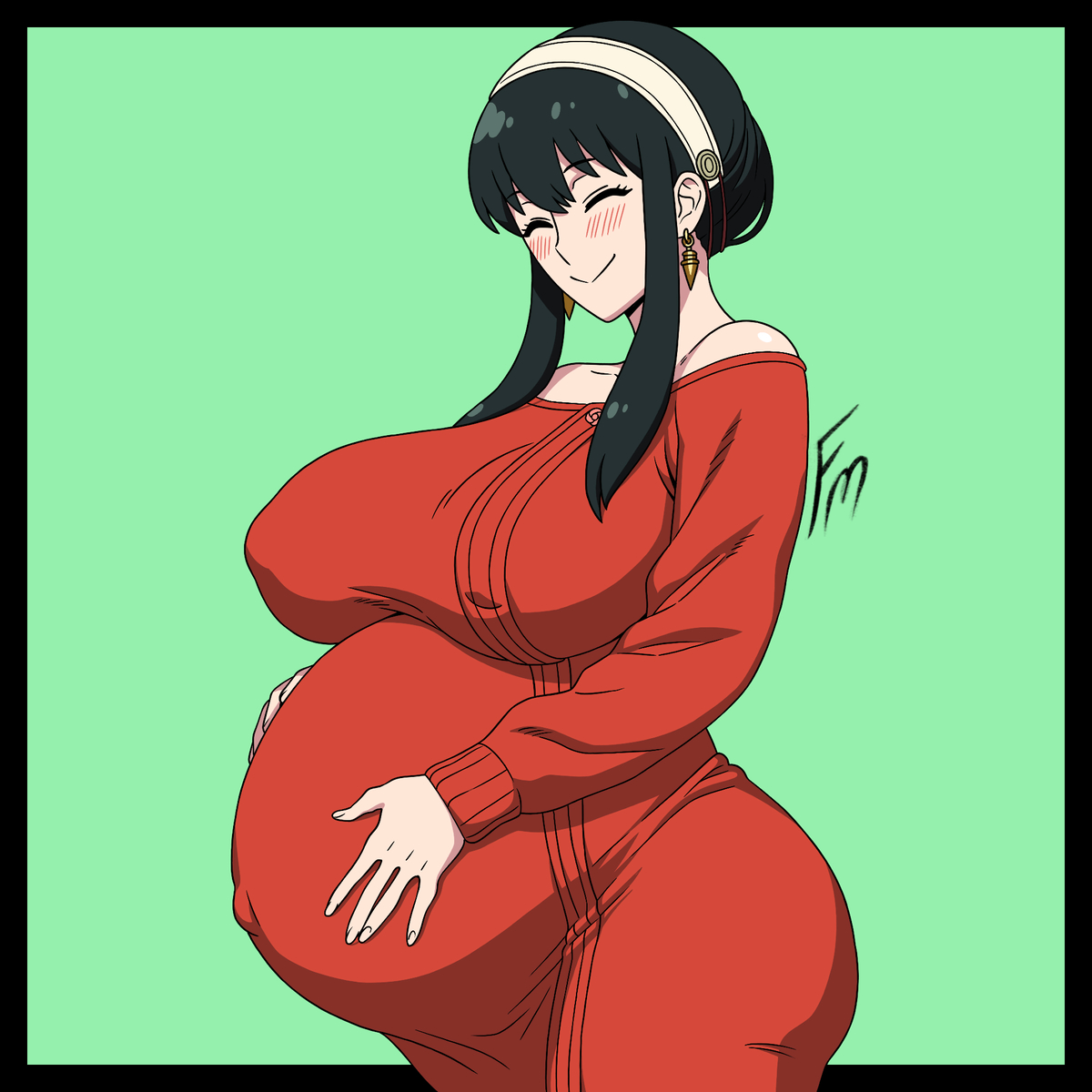 This is a pixiv picture whose title is Mayternity (2026).