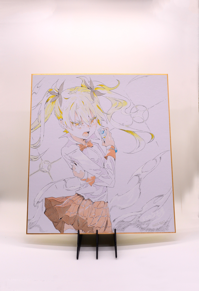 This is a pixiv picture whose title is アナログ色紙描きました.