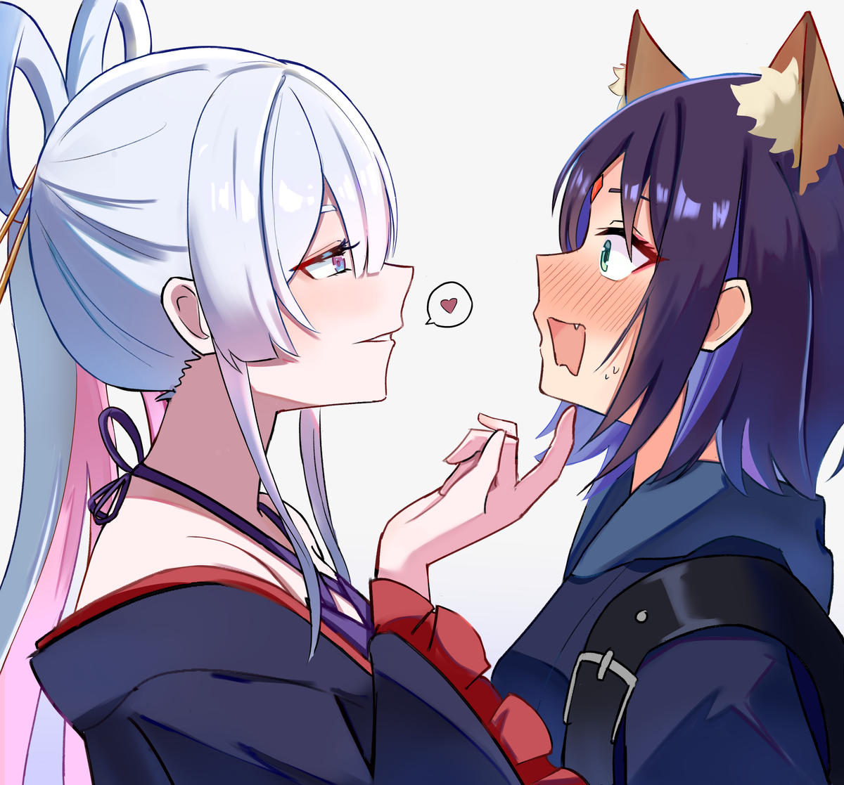 This is a pixiv picture whose title is 🐙🦊.