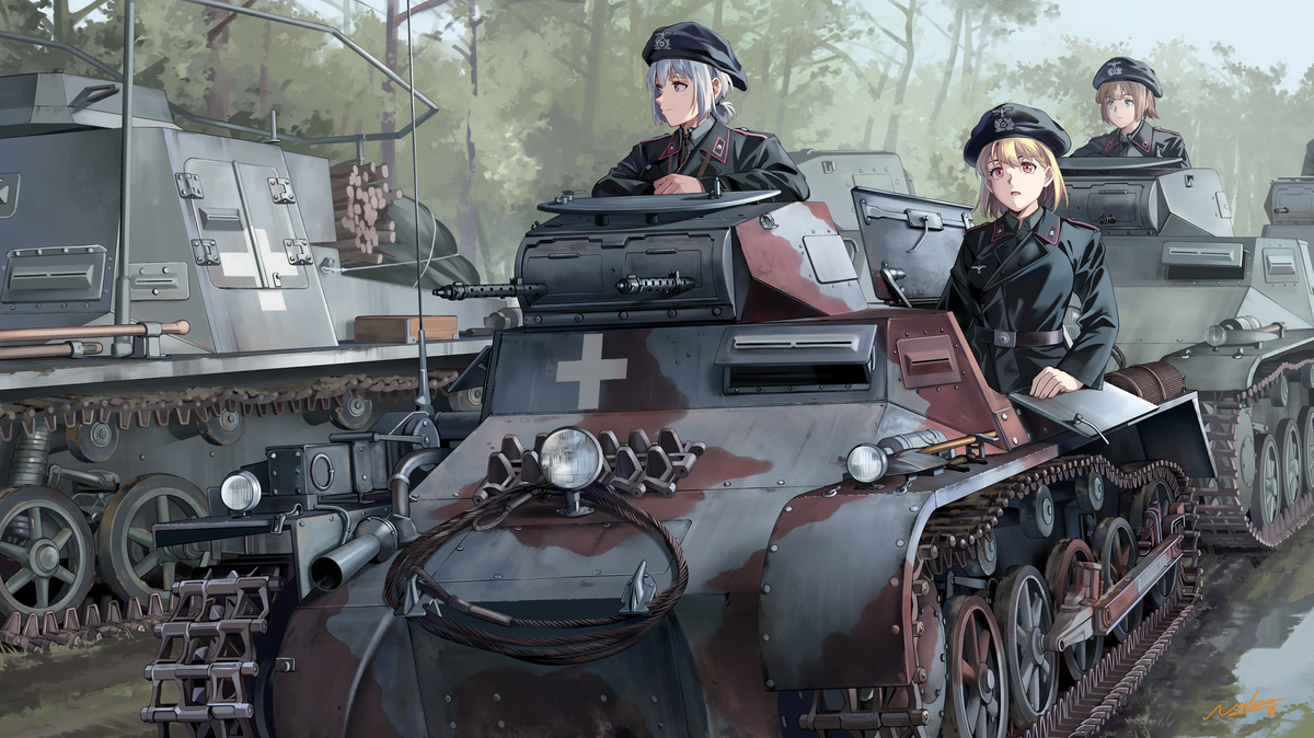 This is a pixiv picture whose title is Panzer I.