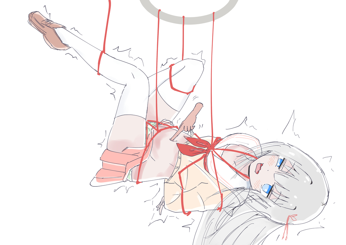 This is a pixiv picture whose title is 捕縛くすぐり.
