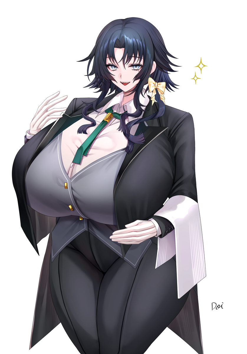This is a pixiv picture whose title is 執事衣装な馨子さん.