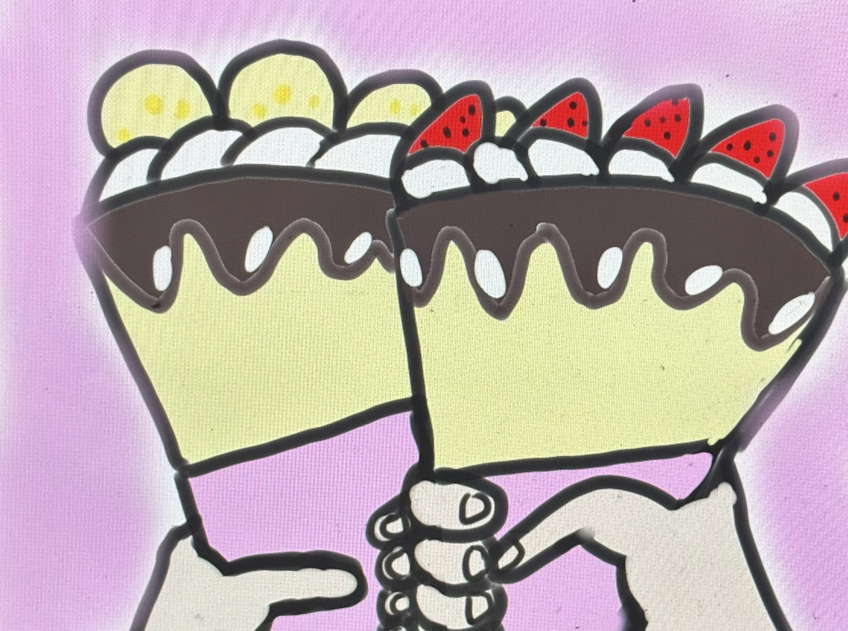 This is a pixiv picture whose title is ㊗️クレープの日❤️.