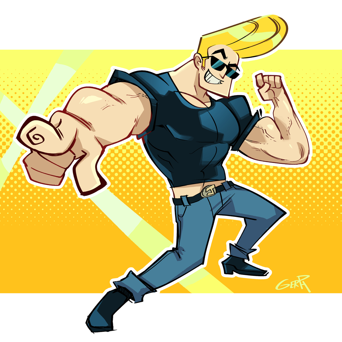 This is a pixiv picture whose title is Jonny Bravo!.