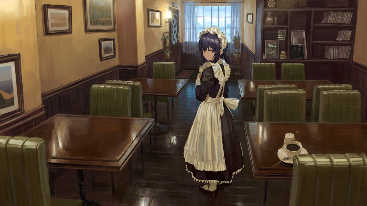 This is a pixiv picture whose title is ☕.