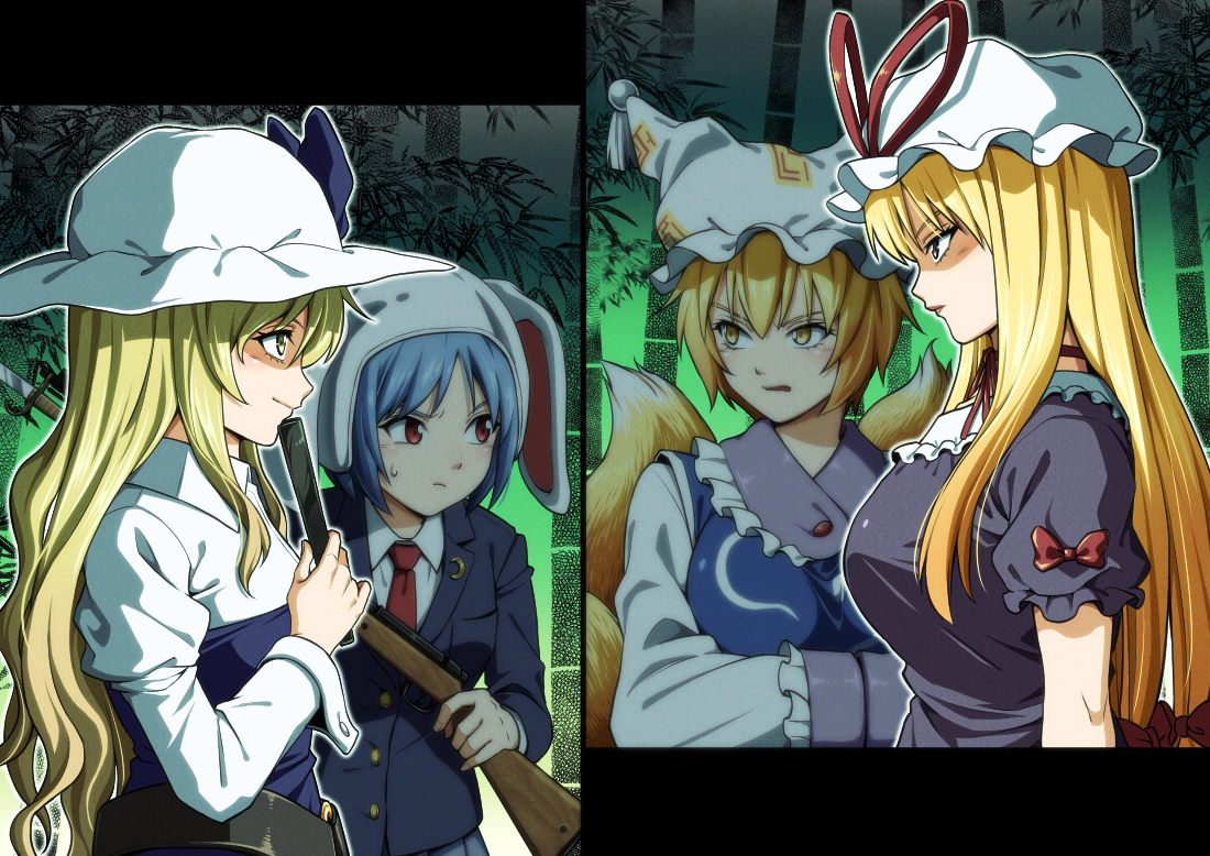 This is a pixiv picture whose title is 対峙.