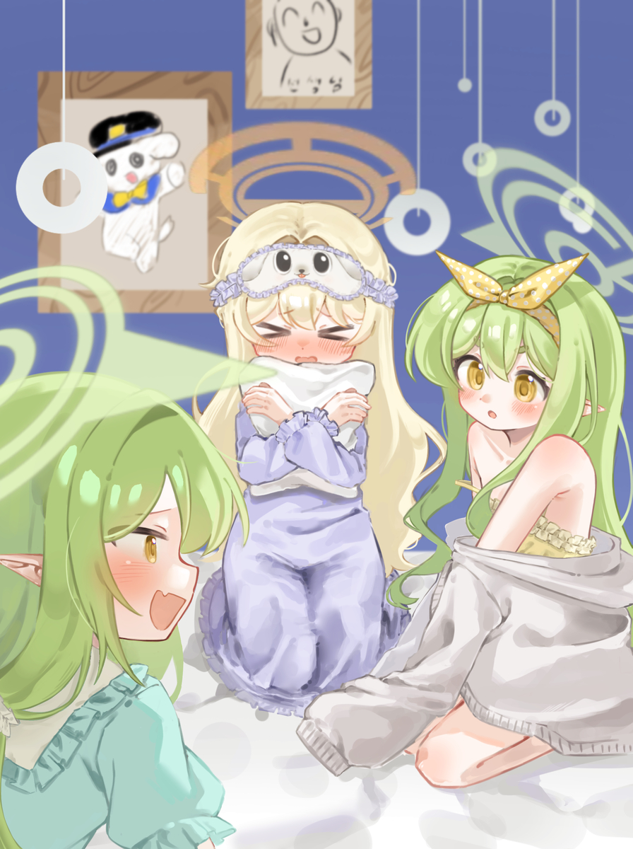 This is a pixiv picture whose title is Girls Night🌙.