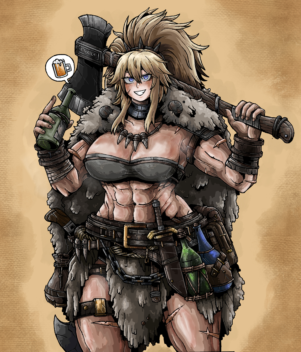 This is a pixiv picture whose title is Barbarian Kalani.