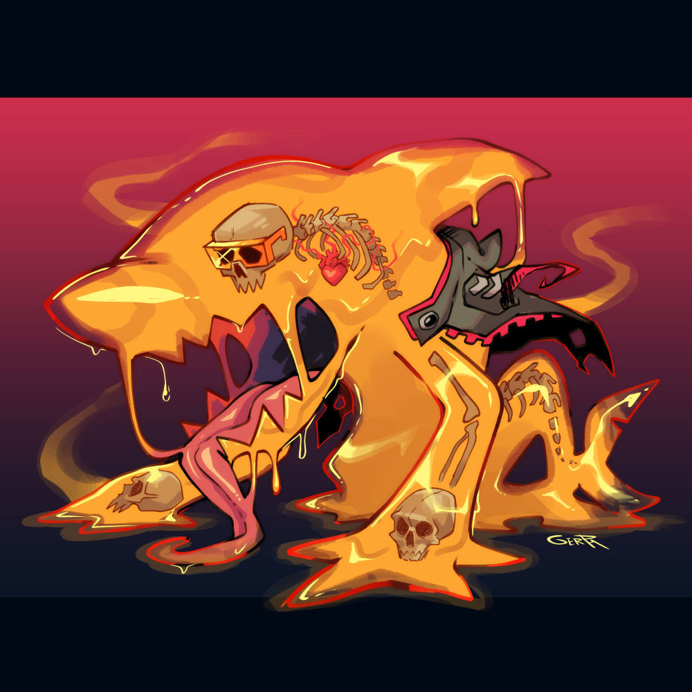 This is a pixiv picture whose title is Slime Gerph.