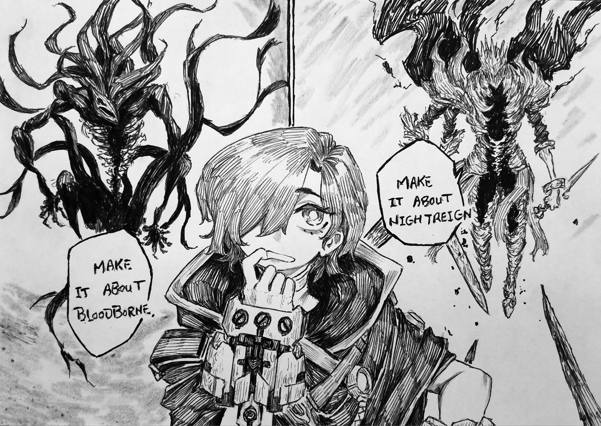 This is a pixiv picture whose title is Bloodrain.