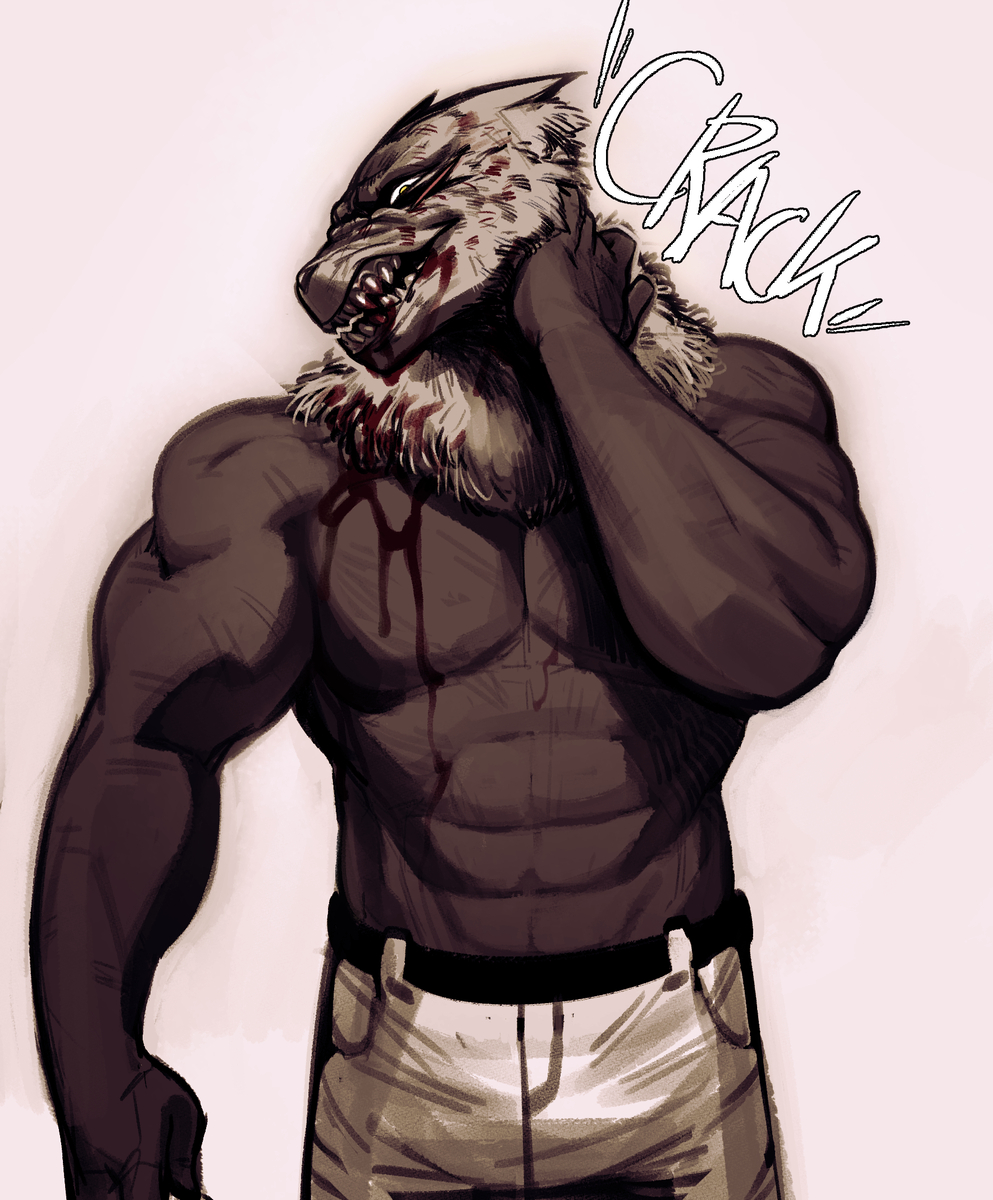 This is a pixiv picture whose title is Dog Ningen.