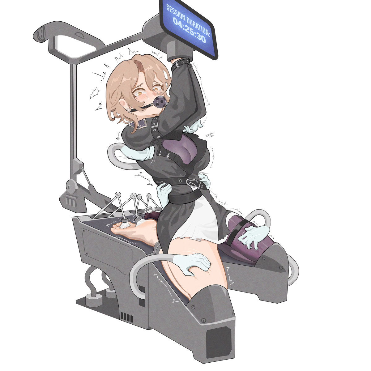 This is a pixiv picture whose title is Kuchiba Overtime Security Breach.