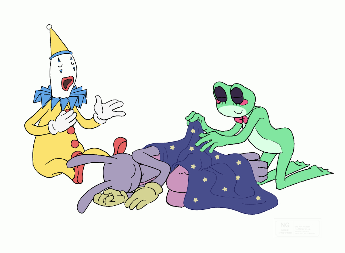 This is a pixiv picture whose title is 眠れ　よい子よ.