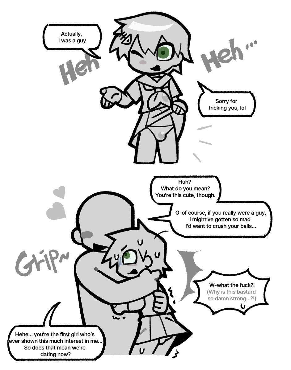 This is a pixiv picture whose title is Trap Boy Hard Counter -1.
