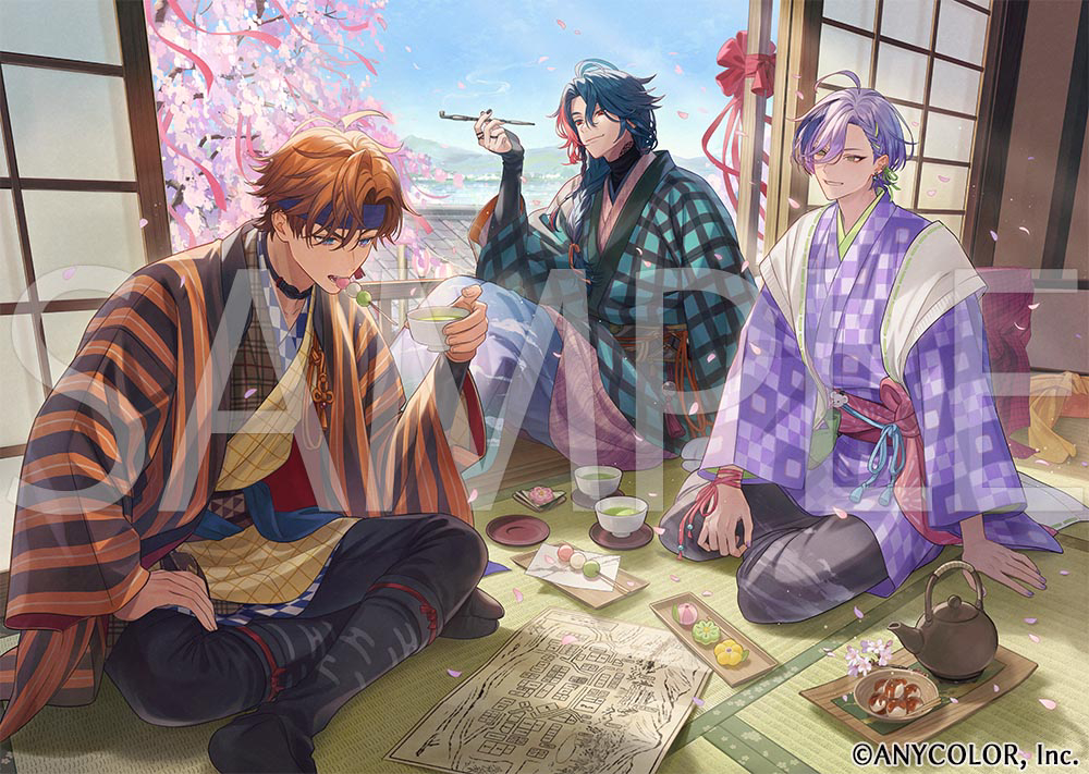 This is a pixiv picture whose title is 3SKM 2nd Anniversary「和装ver.」.