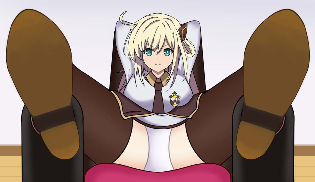 This is a pixiv picture whose title is 闪刀姬零衣调教.
