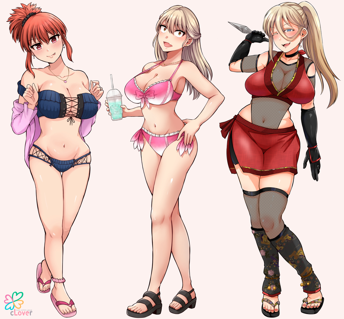 This is a pixiv picture whose title is cLoverポップアップストア　メインヒロインビジュアル.
