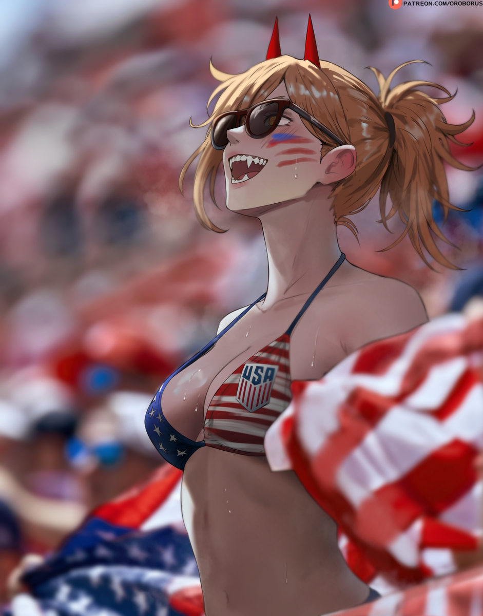 This is a pixiv picture whose title is American Power.