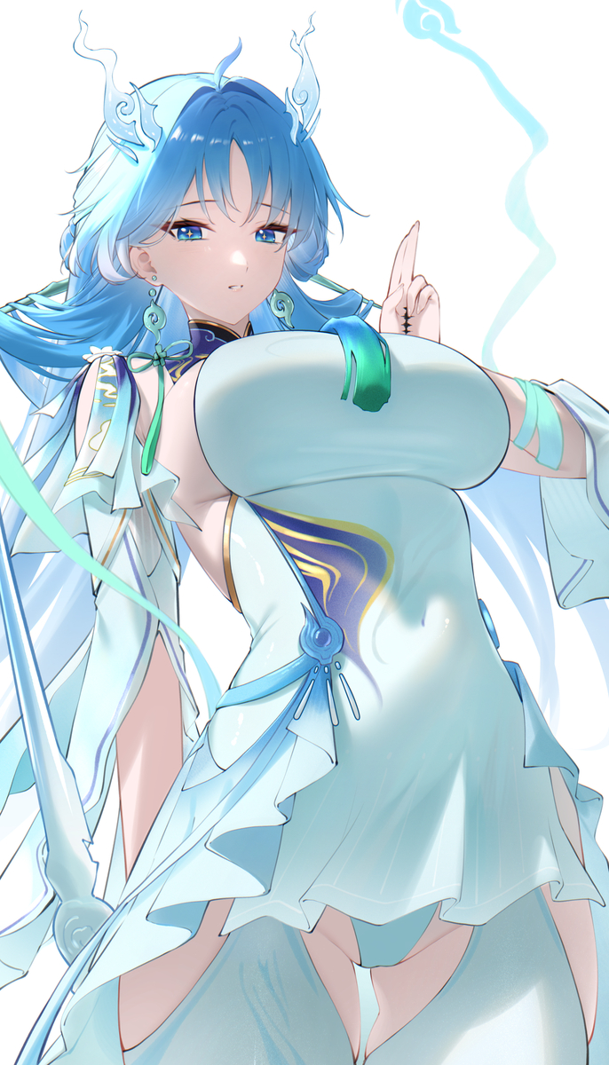 This is a pixiv picture whose title is 清宵.