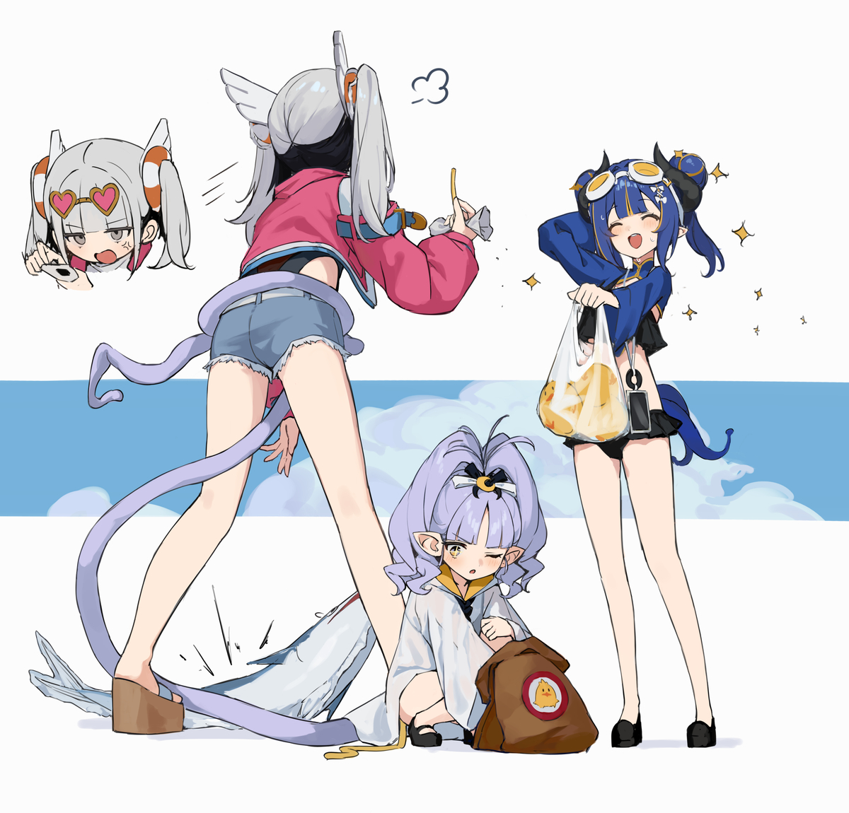 This is a pixiv picture whose title is ３.