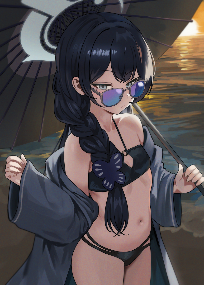 This is a pixiv picture whose title is キサキ(水着).