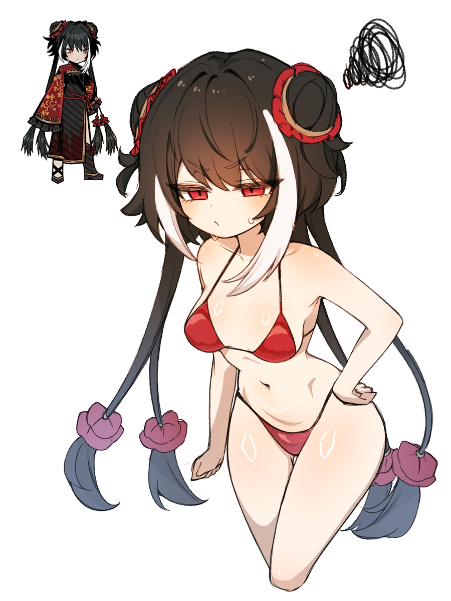 This is a pixiv picture whose title is 가시춘.