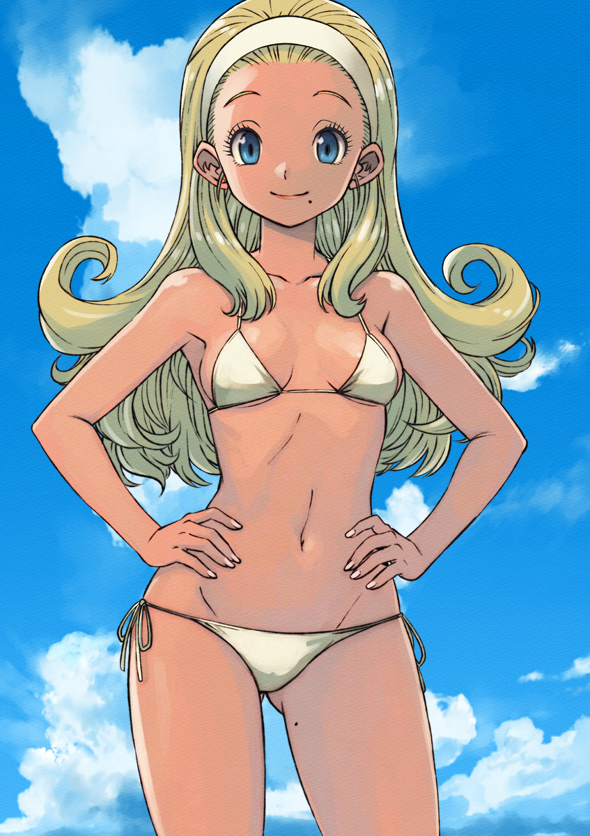 This is a pixiv picture whose title is 水着アンルシア。.